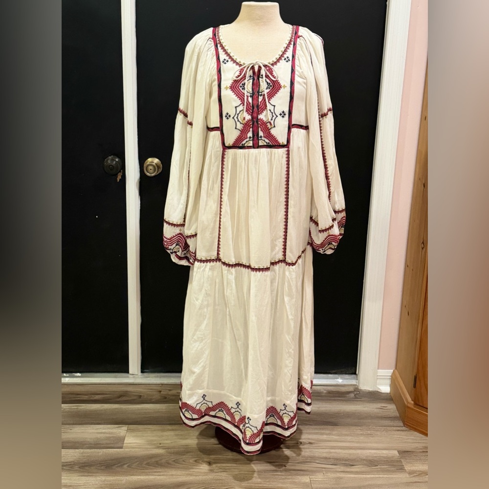 Sweet Escape Tie Neck Free People Maxi/Modi Dress